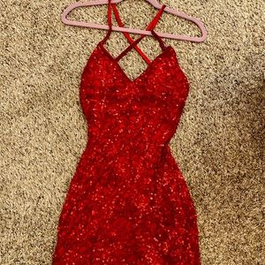 red homecoming dress